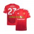 Camisola Manchester United Luke Shaw 23 Homem Equipamento Primeiro 2024-2025 Manga Curta